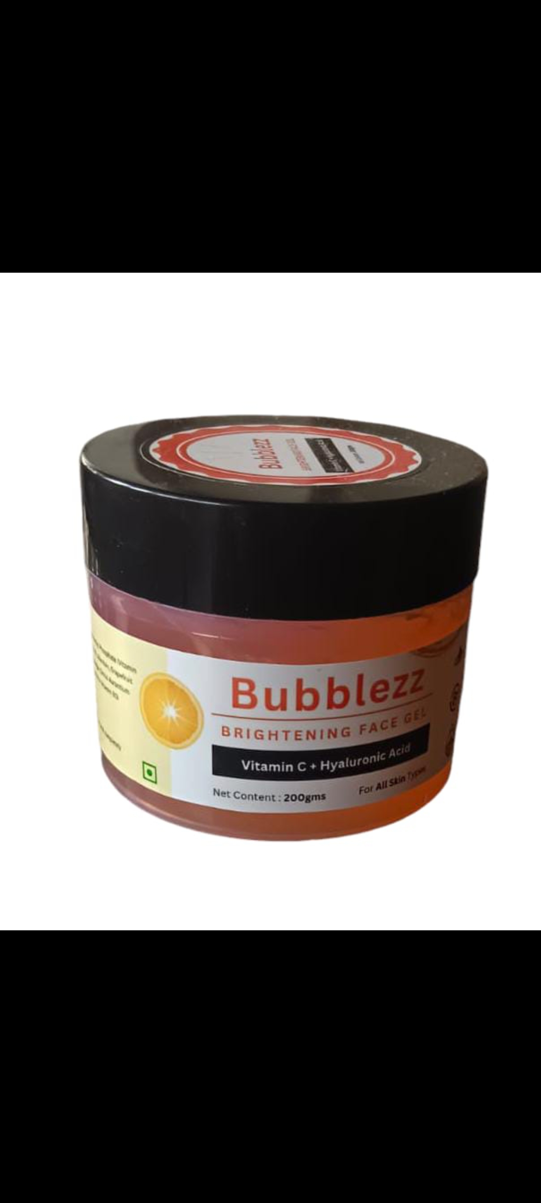 Bubblezz Vit C gel with hyaluronic acid
